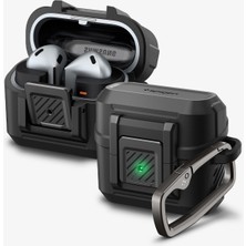 Spigen Galaxy Buds 3 / 3 Pro Kılıf Lock Fit Matte Black - ACS08332