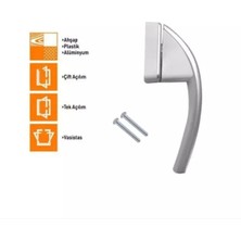 Roto Swing Secustik Gümüş Pencere Kolu