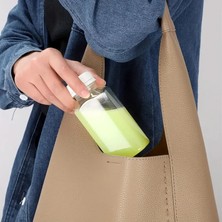 12 Adet 500ML Detox Meyve Suları Smoothie'ler Diyet Sporcu Içeceği Pet Şişesi Kilitli Kapak(Şişe)
