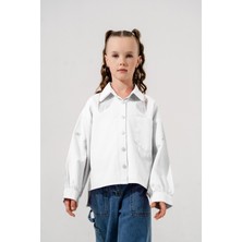 Kız Çocuk Yakası Taşlı Gömlek 3126