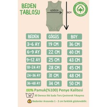 %100 Pamuk Teyzem Bi Tane Baskılı Zıbın & Body