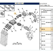 Psa Turbo Ara Hortum C3 C4 C5 C-Elysee Berlingo 207 (17300-0382.NL) Tek Ebat