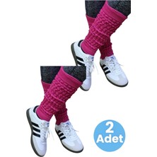 Tezzgelsin Kadın Dört Mevsim Ayaksız Triko Tozluk 2'li Set