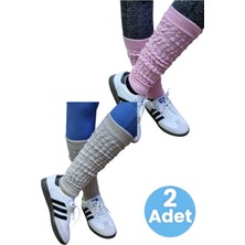 Tezzgelsin Kadın Dört Mevsim Ayaksız Triko Tozluk 2'li Set