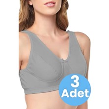 Tezzgelsin Kadın Pamuklu Penye Yarım Atlet 3 Adet