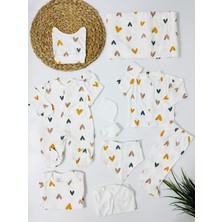 Alp Bebe Minik Kalpler Kaşkorse  10 Lu Hastane Çıkışı Set - Turuncu