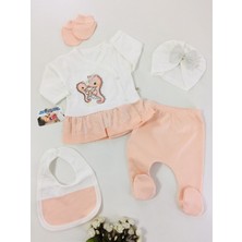 Alp Bebe Minik Deniz Atları 5 Parça Hastane Çıkış Seti Kız Takım Yavruağzı