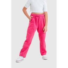 Kemerli Kız Keten Pantolon 2538