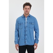 Rodi Alex 014 Erkek Slım Fıt Denım Gömlek RD24KE031184