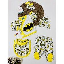 Alp Bebe Batman 5 Parça Hastane Çıkış Seti Erkek Takım Sarı