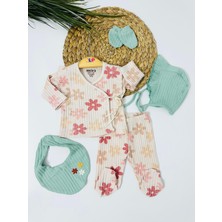 Alp Bebe Edmonton Papatyalar 5li Yenidoğan Set - Yeşil