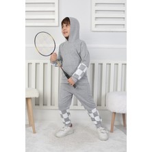 Erkek Çocuk Eşofman Takım Damalı