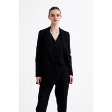 Bayan Üçlü Takım Pantolon Yelek Blazer Ceket