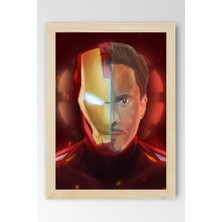 Iron Man Çerçeveli Tablo - Demir Adam Marvel Film Posteri Tablo