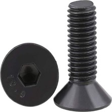 İlta Life Havşa Başlı İmbus Civata 10.9 Kalite Paslanmaz Çelik Siyah Dın 7991 M5 x 16 mm 20 Adet