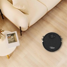 Paxlwbwt Mini Temizlik Süpürge Robotu Otomatik Vakum Ultra Ince Sessiz Sert Zemin Makinesi, Siyah (Yurt Dışından)