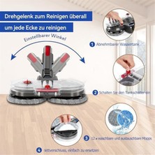 Paxlwbwt V8 V10 V11 V15 Su Tanklı Elektrikli Süpürge Için Mop Aparatı Zemin Temizleme Değiştirilebilir Aksesuarlar (Yurt Dışından)