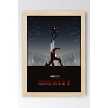 Iron Man Çerçeveli Tablo - Demir Adam Marvel Film Posteri Tablo
