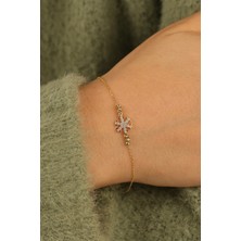 ÇGK KUYUMCULUK Kartanesi Dorikalı Altın  Bileklik CGKBLK0288