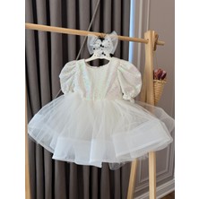 Baby Babyaden Pullu Payetli Tütü Kabarık Doğum Günü Parti Kostüm Kısa Balon Kollu Abiye Kız Çocuk Elbise