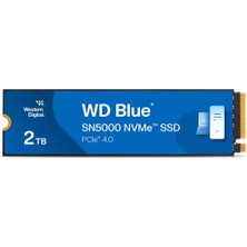 Wd Blue 2 Tb SN5000 WDS200T4B0E Pcıe 5150MB/S Gen4 X4 Nvme 2280 M.2 SSD