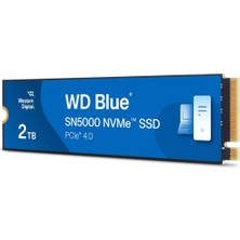 Wd Blue 2 Tb SN5000 WDS200T4B0E Pcıe 5150MB/S Gen4 X4 Nvme 2280 M.2 SSD