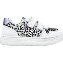 Tirenti Cırtlı Içi ve Dışı  Deri Kız Çocuk Spor Ayakkabı Beyaz