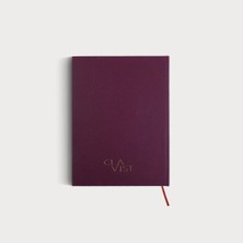 Journal - A5 Mor Keten Cilt Bezli Çizgisiz Düz Defter