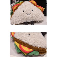 Yummy 25CM Yeni Eğlenceli Sandviç Peluş Oyuncak Simülasyon Yiyecek Yatıştırıcı (Yurt Dışından)