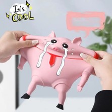 Luxix Domuz Figürlü Dekompresyon Sıkma Oyuncağı - Pembe (Yurt Dışından)
