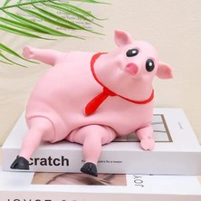 Luxix Domuz Figürlü Dekompresyon Sıkma Oyuncağı - Pembe (Yurt Dışından)
