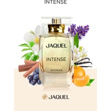 Jaquel İntense Kadın Parfüm 100ml, Çiçeksi, Lavanta, Mandalina, Petitgrain, Yasemin, Vanilya, Misk, Sedir