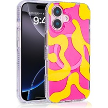 Teleplus Apple iPhone 16 Plus Kılıf Manyetik Şarj Özellikli Stilo Tasarım Desenli Kapak