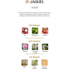 Jaquel Azur Erkek Parfüm 100ml, Çiçeksi-Meyveli, Liçi, Bergamot, Şeftali, Şakayık, Misk, Meşe Yosunu