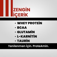 Hellobari Formula Proteamin | Whey Protein - Bcaa - Glutamin | Latte Aromalı | 28 Porsiyon