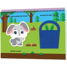 Ilk Cırt Cırtlı Keçeli Etkinlik Kitabım - Yemek Sevdiren Kitap (6-16 Ay)