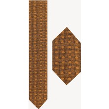 Ysf Erkek Camel Kravat Mendil Set