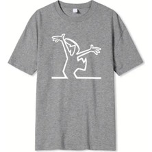 Woodroffe Ünisex Bay Meraklı Basklı T-Shirt Yeni Sezon Oversize Salaş
