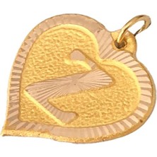 Nezihhan 0.25 Gram 14 Ayar Z Harfi Kalp Kolye Ucu