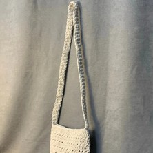 Uretti - Emine 9106 El Örgüsü Minik Çapraz Çanta - Krem