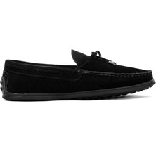 Ayakkabı Fuarı Elit ALF04S Erkek Hakiki Deri Loafer Ayakkabı Siyah