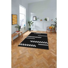 Napoli Home Dijital Baskılı Jüt Modern Yıkanabilir Yolluk Mutfak Salon Halısı, Jüt-35-Antrasit,