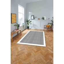 Napoli Home Dijital Baskılı Jüt Sade Model Yıkanabilir Yolluk Mutfak Salon Halısı, Jüt-21-Beyaz,