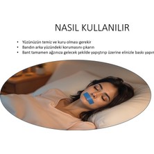 İnobag Ağız Bandı - 10 Adet, Pamuk Kumaş, Rahat Uyku