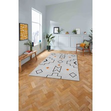 Napoli Home Dijital Baskılı Jüt Sade Desen Yıkanabilir Yolluk Mutfak Salon Halısı, Jüt-38-Gri,