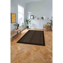 Napoli Home Dijital Baskılı Jüt Sade Model Yıkanabilir Yolluk Mutfak Salon Halısı, Jüt-21-Kahve,