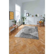 Napoli Home Dijital Baskılı Jüt Hasır Model Yıkanabilir Yolluk Mutfak Salon Halısı, Jüt-27-Gri,