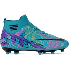 Laliga Air 565 Garson Çoraplı Krampon Turkuaz