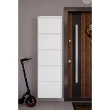 Ceha 5'li Metal Ayakkabılık - Kar Beyaz