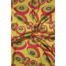 Sardo Kumaş Geometrik Desenli Dijital Baskılı Şifon Saten Kumaş / En 1,50  cm  - Elbise , Perde ve Kırlent